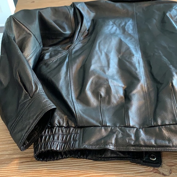 Men’s Genuine Leather Bomber Jacket - Picture 12 of 14
